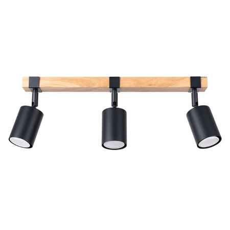 Sollux Lighting Plafon FAGER 3 czarny SL.1345