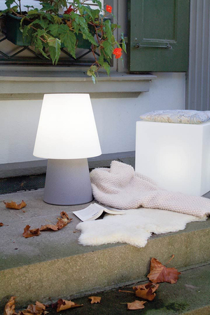 Lampa solarna No.1 zewnętrzna ogrodowa przenośna 2900K Biała ciepła 60cm, szary 32528S