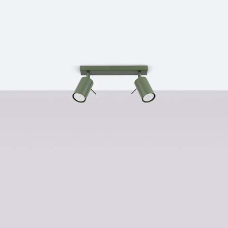 Sollux Lighting Plafon RING 2 zielony oliwkowy SL.1501