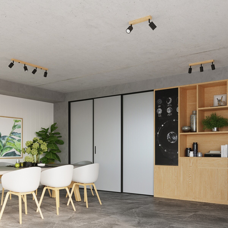 Sollux Lighting Plafon VERDO 3L czarny SL.1293