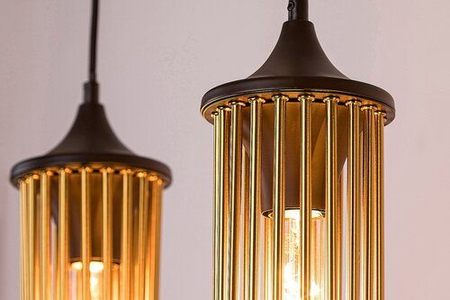 Lampa wisząca Rabalux Roxas 72153 czarny matowy