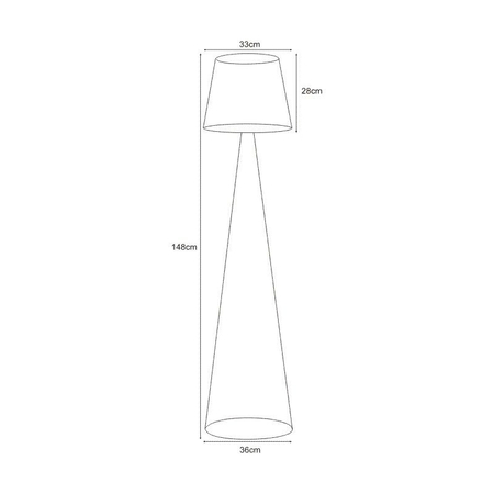 Lampa podłogowa SOUL BLACK Kaja K-4643 czarny