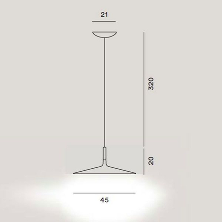 Lampa wisząca Foscarini 195017-10 Aplomb large