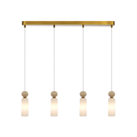 Lampa wisząca Italux Santos PND-95331-4-BRSS Mosiężny