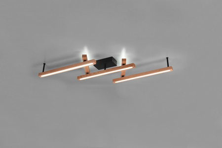 Lampa sufitowa Trio 626410530 drewniany