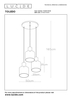 Lampa wisząca Lucide TOLEDO 74405/13/62 biały/miedziany
