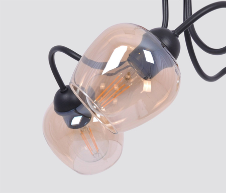 Lampa sufitowa DIUNA Kaja K-5190 bursztynowy