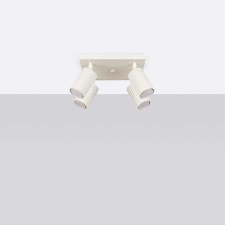 Sollux Lighting Plafon KARBON 4 beżowy SL.1602