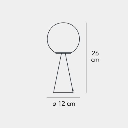 Lampa stołowa Fontana Arte F247400150BLNE Bilia Mini