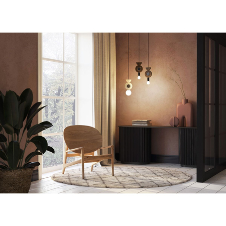 Lampa wisząca Nowodvorski DROPS WOOD B 11174 Naturalne drewno Biały