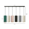 Lampa wisząca BENTE 6 BL MIX Emibig 1068/6 wielokolorowy