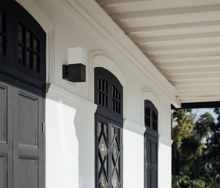 Kinkiet GENEVA Kaja K-8140 biały/czarny