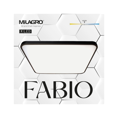 Milagro Plafon FABIO BLACK 35W ML7937 CZARNY