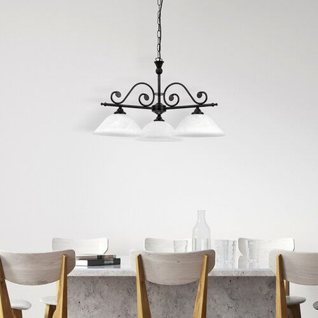 Żyrandol Rabalux Dorothea 7773 czarny matowy