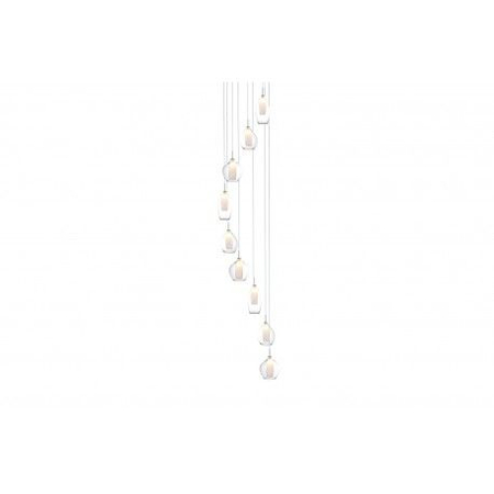 Lampa wisząca Azzardo AZ3102 Amber Milano 9 clear