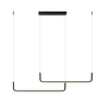 Lampa wisząca Malawi 2xLED czarna LP-1015/2P basic