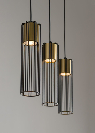 Sigma 33458 FOBIA 3 lampa wisząca koło czarny/złoty