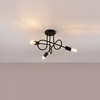 Sollux Lighting Żyrandol LOOP 3 czarny SL.1434