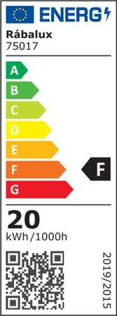 Lampa łazienkowa Rabalux Turgon 75017 chrom