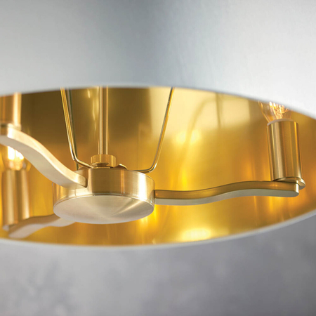 Endon Lighting Lampa wisząca 67667 biały/złoty