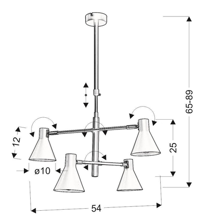 Lampa wisząca Candellux 34-72689 Less