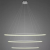 Lampa wisząca Ledowe Okręgi No.3 150cm 3k srebrna Dali