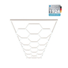 Efektowne oświetlenie LED Blaupunkt Hexagon 243 X 483 cm, Konfigurowalny system LED o naturalnej barwie w kształcie plastra miodu do showroomu, galerii, salonu samochodowego, serwisu, garażu