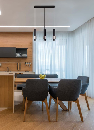 Lampa wisząca NIKOS Kaja K-4714 czarny/chrom