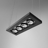Lampa wisząca AQForm Cadva 111 x 4 Czarny Struktura
