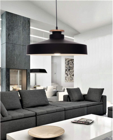 Lampa wisząca Lumina Deco LDP 7974 (BK) Ludor