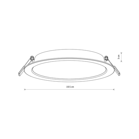 Oczko MYKONOS LED 18W Nowodvorski 10543 biały