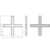 Konektor Cross do opraw liniowych LED Linea Lint LL-CON-X