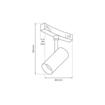 Milagro ROUND MAGNETIC TRACK 7W 3000K do śr. 900mm ML8697 CZARNY