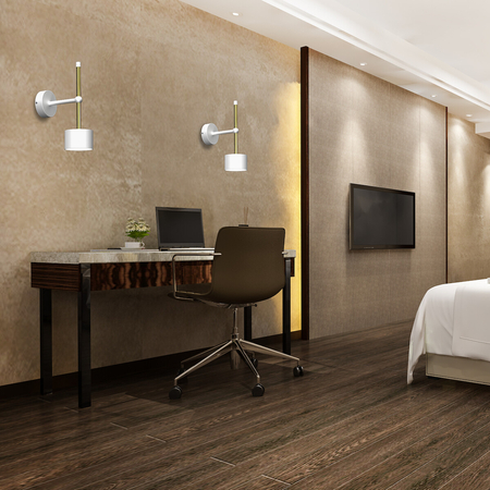 Milagro Kinkiet Arena 1xGX53 Biały/Złoty MLP7753 Biel / Złoto