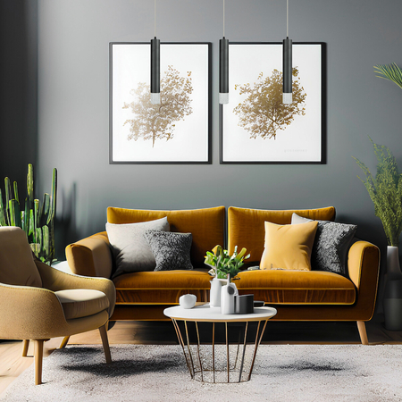 Milagro Lampa wisząca TUBI BLACK 1xGU10 ML8877 CZARNY