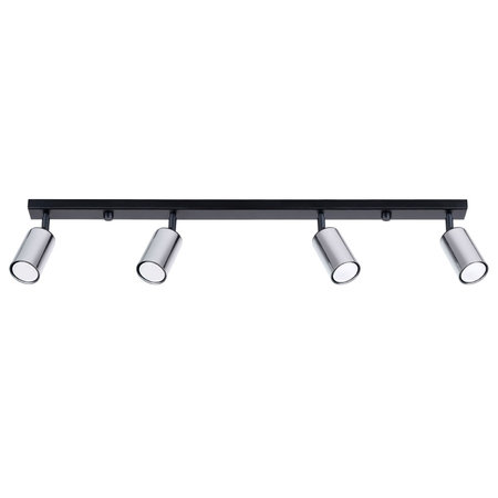 Sollux Lighting Plafon WINX 4L czarny/chrom SL.1371