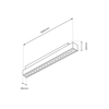 Milagro Magnetic track 600mm 24W 3000K ML8115 CZARNY