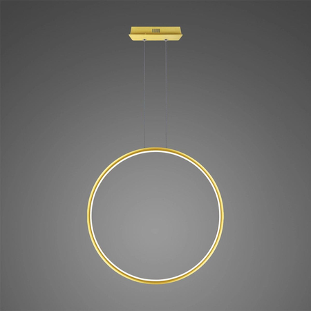 Lampa wisząca Ledowe Okręgi No.1 X 80cm 4k złota ściemnialna