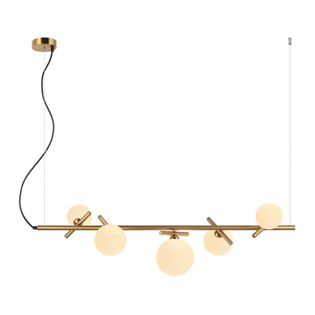 Lampa wisząca Italux Reverso PND-5622-5-BRO-W Mosiężny