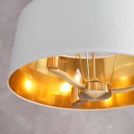 Endon Lighting Lampa wisząca 67667 biały/złoty