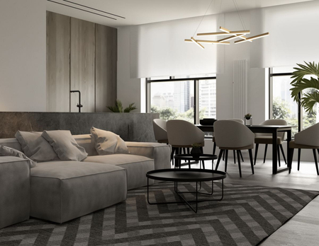 Lampa wisząca Maytoni Line MOD016PL-L75MG3K Matt Gold