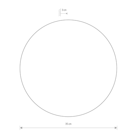 Kinkiet RING LED L Nowodvorski 10353 brąz
