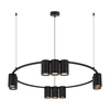Milagro Lampa wisząca (koło) GENESIS BLACK 10xGU10 ML0373 CZARNY