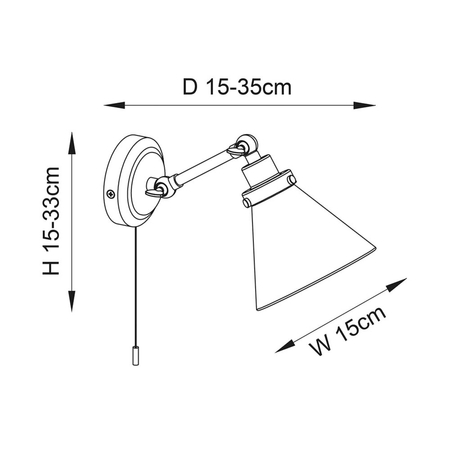 Kinkiet Endon Lighting Faraday 93853 chrom