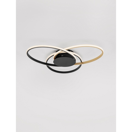 Lampa sufitowa Luces Exclusivas GANTELO LE45492 czarny, złoty i odcienie złota