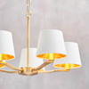 Endon Lighting Lampa wisząca 67734 biały/złoty