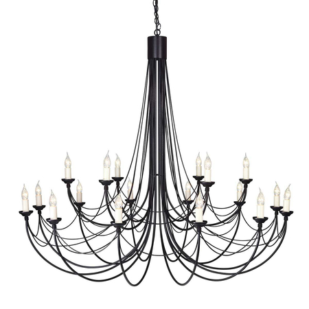 Żyrandol Elstead Lighting Carisbrooke czarny CB18-BLACK