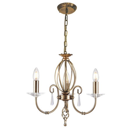 Żyrandol Elstead Lighting Aegean mosiądz AG3-AGED-BRASS