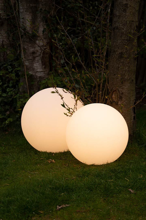 Kula LED Lampa solarna zewnętrzna ogrodowa przenośna 2900K Biała ciepła Ø50 32418S biały