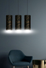 Lampa wisząca KARLI 3 BL MARBEL BLACK Emibig 1056/3 czarny